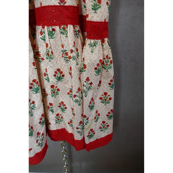 Hill House Home The Pippa Dress Block Print Poppy Ruffle Sleeve Cottagecore S - Picture 9 of 12